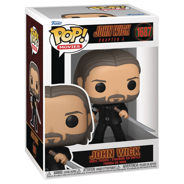 Funko POP #1687 John Wick Chapter 4 John Wick with Sword and Nunchucks Figure